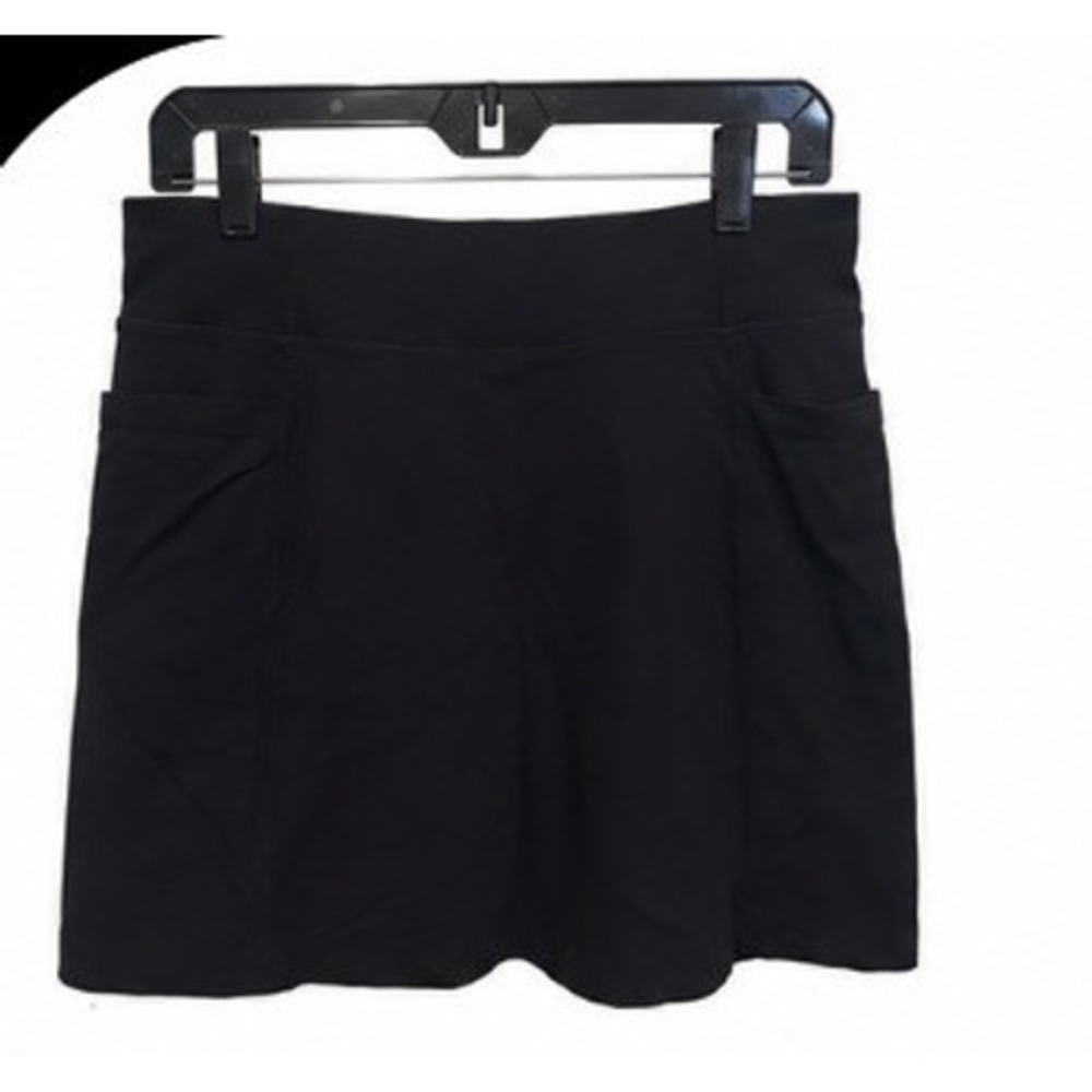 Athleta‎ Skort Women Medium Black EUC Activewear Tennis Golf Pockets
